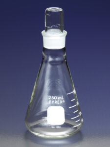 Narrow Mouth Erlenmeyer Flask with PYREX